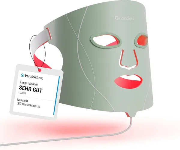 Nanoleaf LED-Lichttherapie-Gesichtsmaske aus flexiblem Silikon