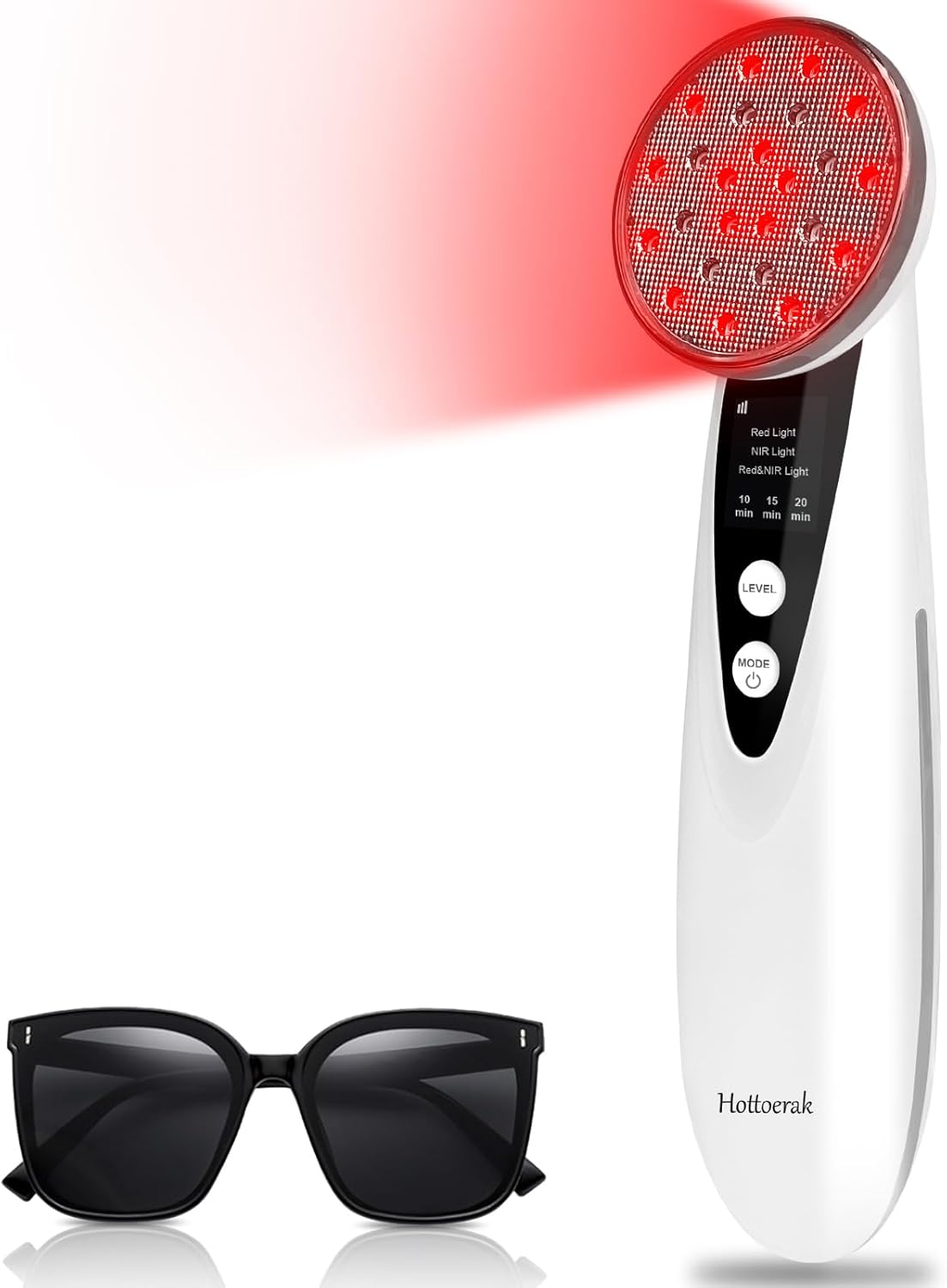 Tragbare Rotlichtlampe mit 24 LEDs